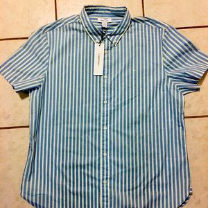 NEW Blue/Yellow Men's  Calvin Klein Shirt